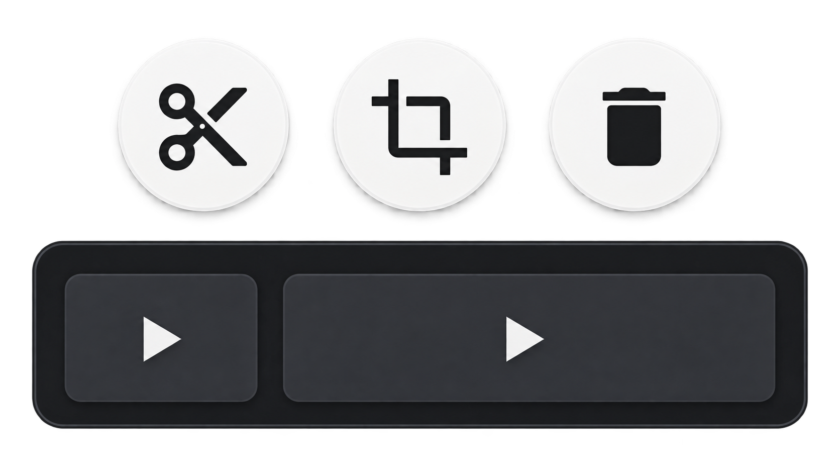 Reelia video editing tools: cut, crop, delete